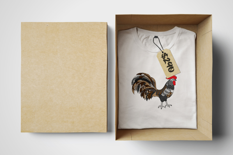 rooster-t-shirt-design-illustration