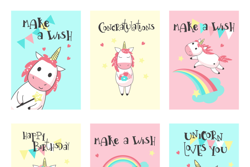 unicorn-cartoon-set-and-patterns