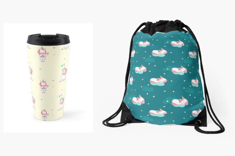 unicorn-cartoon-set-and-patterns