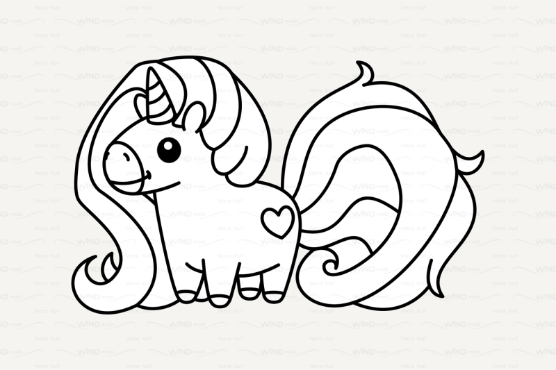 vector-cute-outline-unicorn