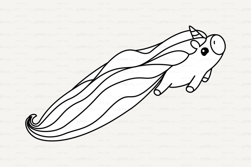 vector-cute-outline-unicorn