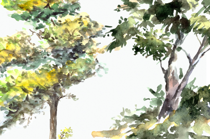 watercolor-trees-clip-art-set