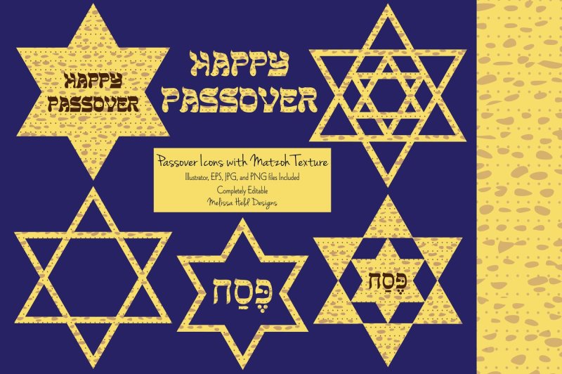 matzoh-textured-passover-icons