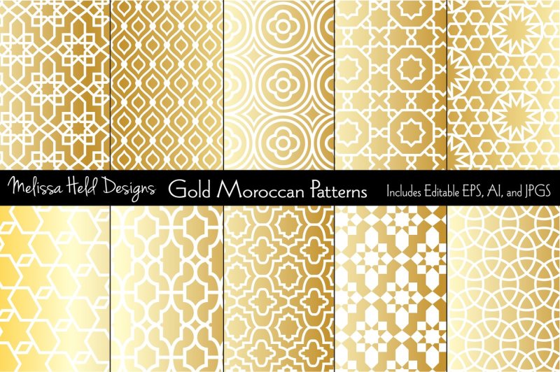 metallic-gold-moroccan-patterns