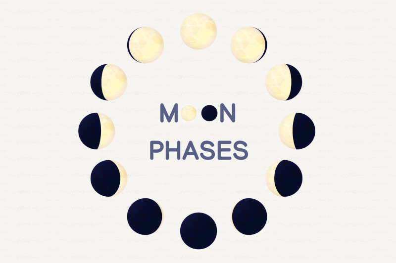 vector-cartoon-moon-phases