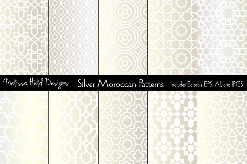 silver-metallic-moroccan-patterns