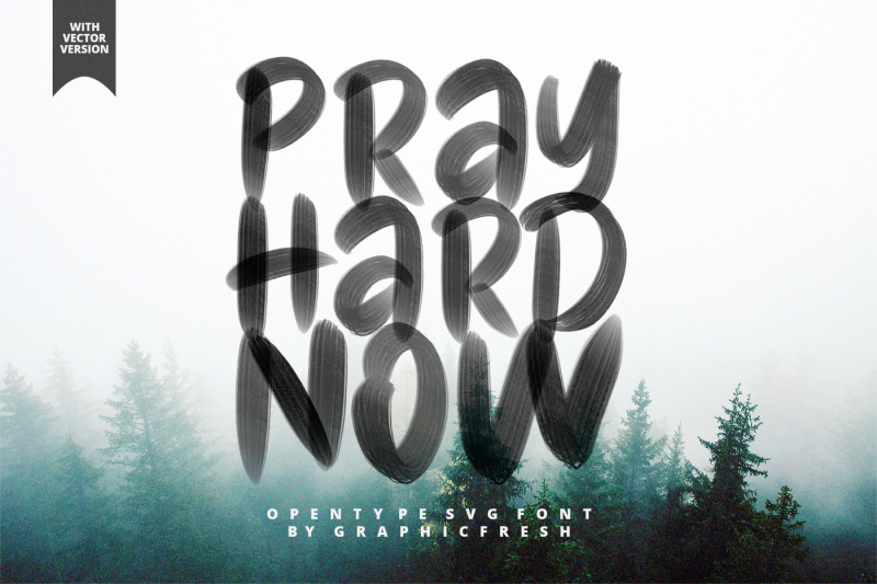 pray-hard-now-30-percent-off-svg-font