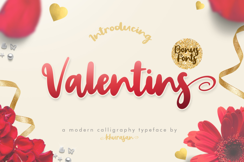 valentins-script-bonus-2-font