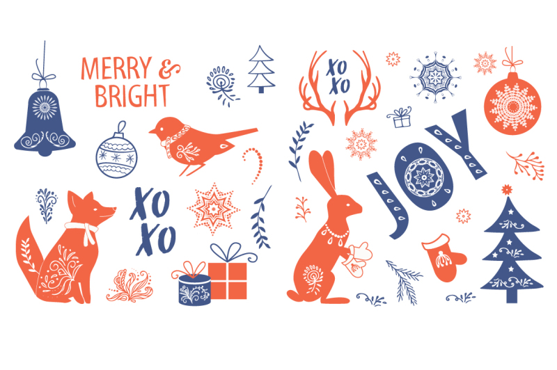 christmas-clipart-with-cute-animals