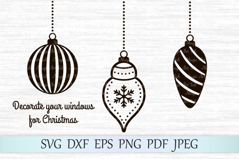 Christmas balls SVG, Christmas ornaments svg, Christmas svg, Clipart