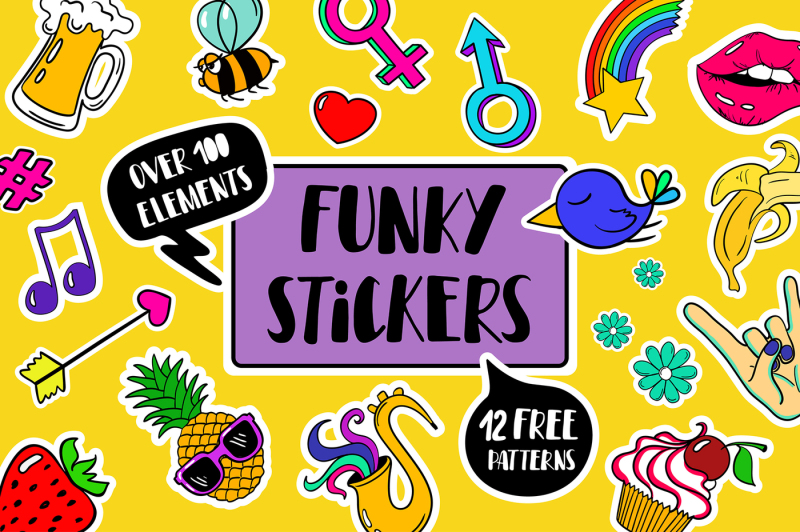 funky-stickers