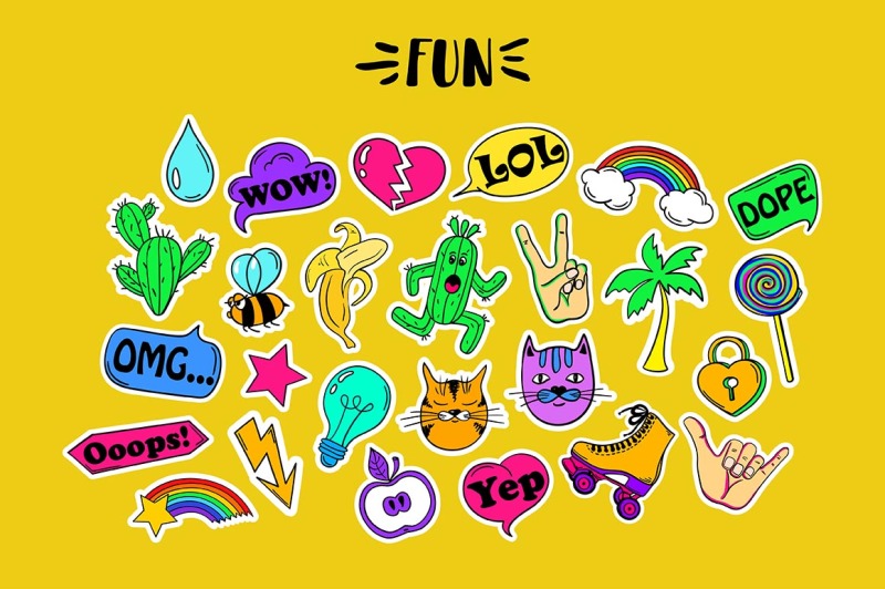 funky-stickers