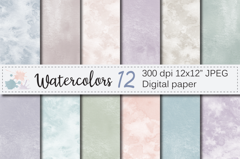 neutral-watercolor-digital-papers-pastel-textures-backgrounds