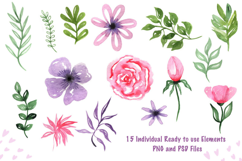 valentine-s-day-watercolor-clipart-collection