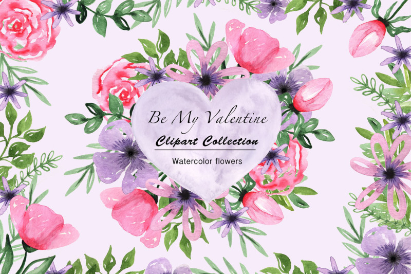 valentine-s-day-watercolor-clipart-collection