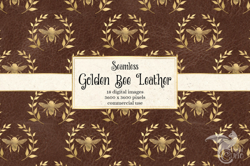 golden-bee-leather-digital-paper