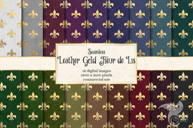 leather-gold-fleur-de-lis-digital-paper