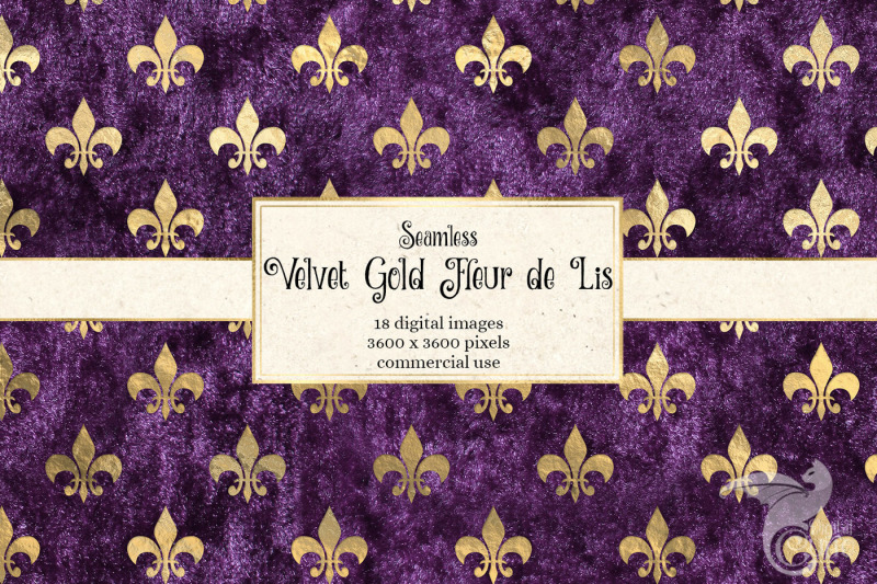 velvet-gold-fleur-de-lis-digital-paper