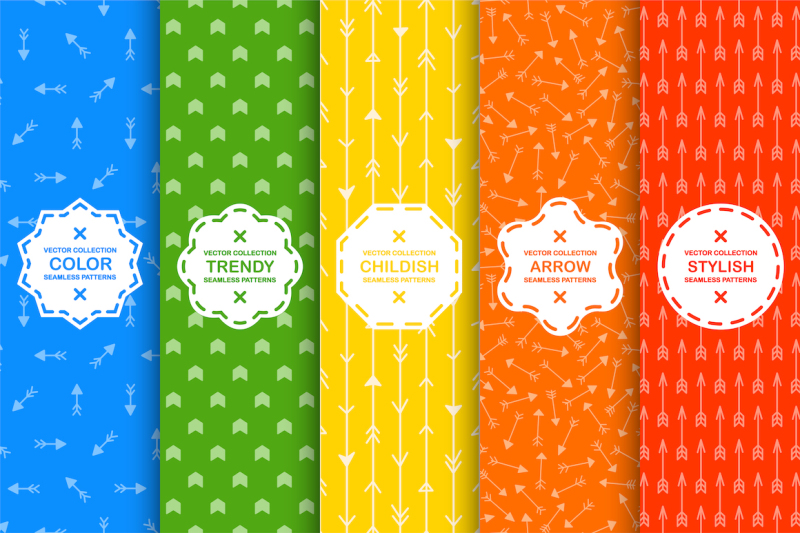 seamless-colorful-arrow-patterns