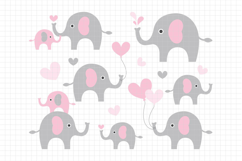 cute-elephants-digital-clipart-les-cl10b