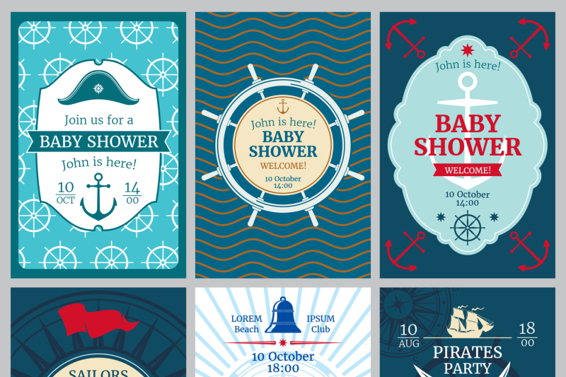 nautical-baby-shower-birthday-beach-party-vector-invitation-cards