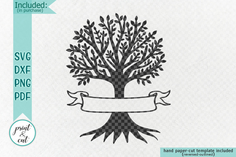 family-tree-ribbon-split-monogram-machine-laser-cut-file-svg-dxf-pdf