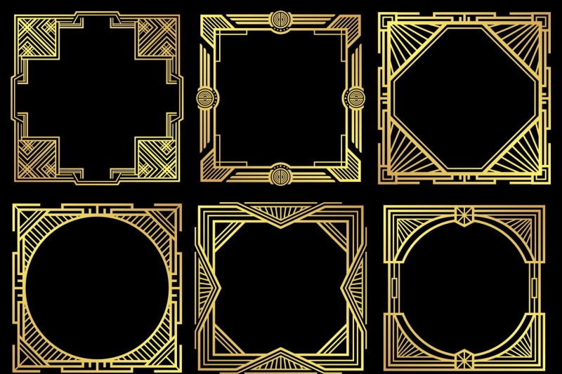 art-deco-nouveau-border-frames-in-1920s-style-vector-set