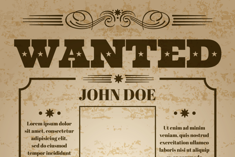 wanted-dead-or-alive-western-old-vintage-vector-poster-with-distressed