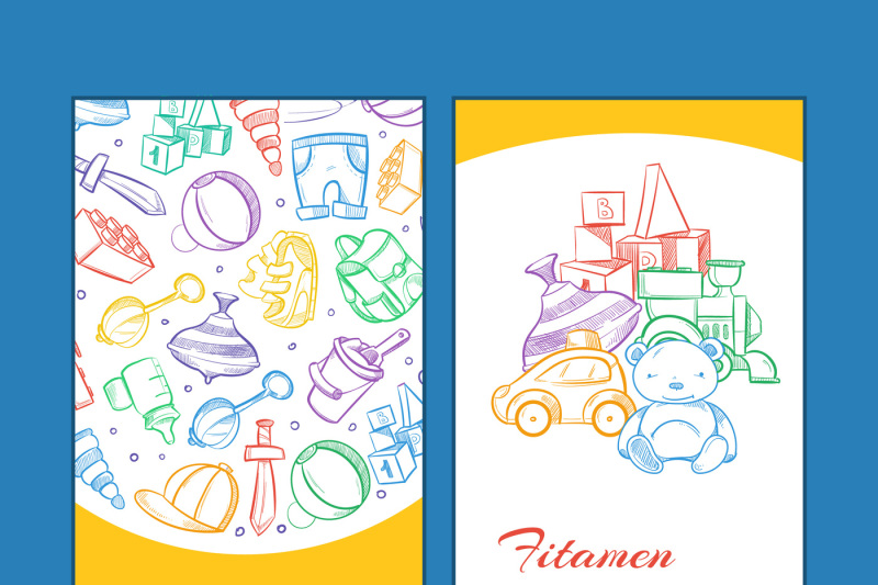 vector-children-brochure-pages-with-doodle-kids-toys