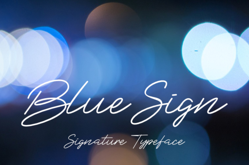 blue-sign-typeface