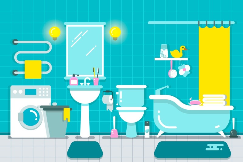 bathroom-home-interior-with-shower-bath-and-washbasin-vector-illustra