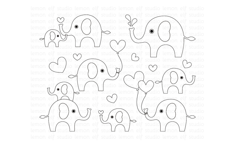cute-elephants-digital-stamp-les-ds10
