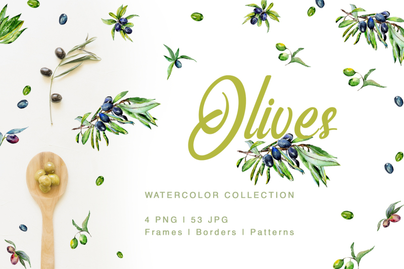 green-olives-watercolor-png