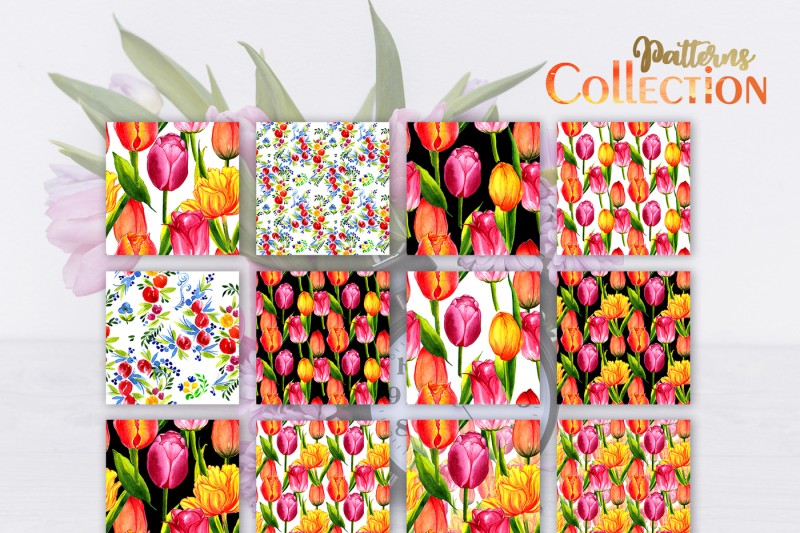tulips-watercolor-red-png