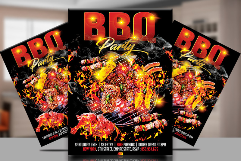 barbecue-party-flyer-templte