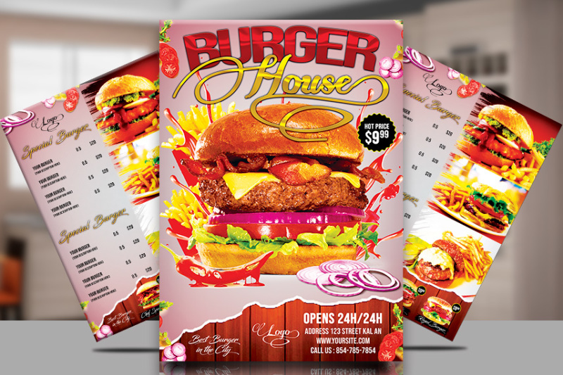 burger-menu-flyer-template