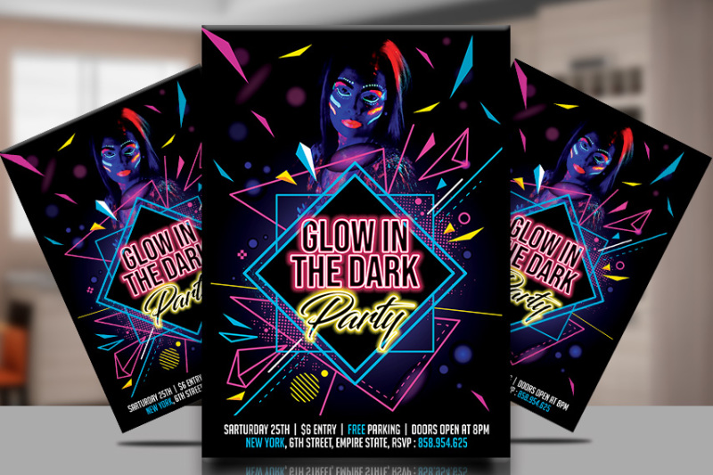 glow-in-the-dark-party-flyer-template