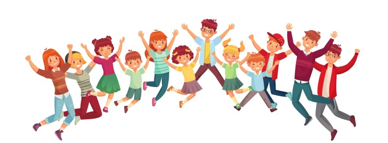 jumping-kids-excited-childrens-jump-vector-or-exercising-together-ill