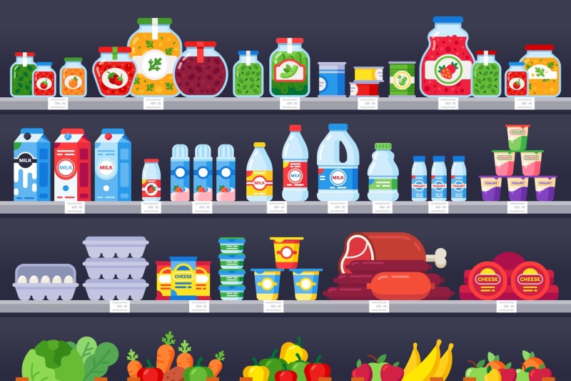 food-products-on-shop-shelf-supermarket-shopping-shelves-food-store