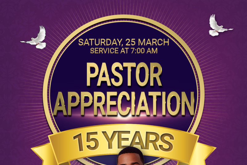 pastor appreciation flyer ideas