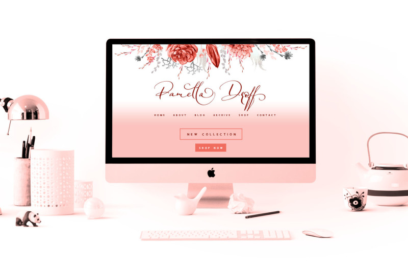 coral-floral-wedding-graphic-amp-font