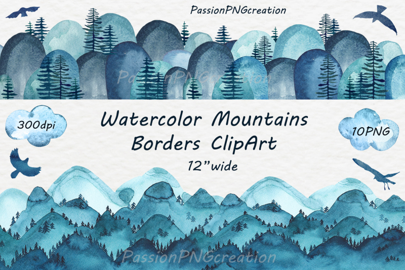 watercolor-mountain-borders-clip-art
