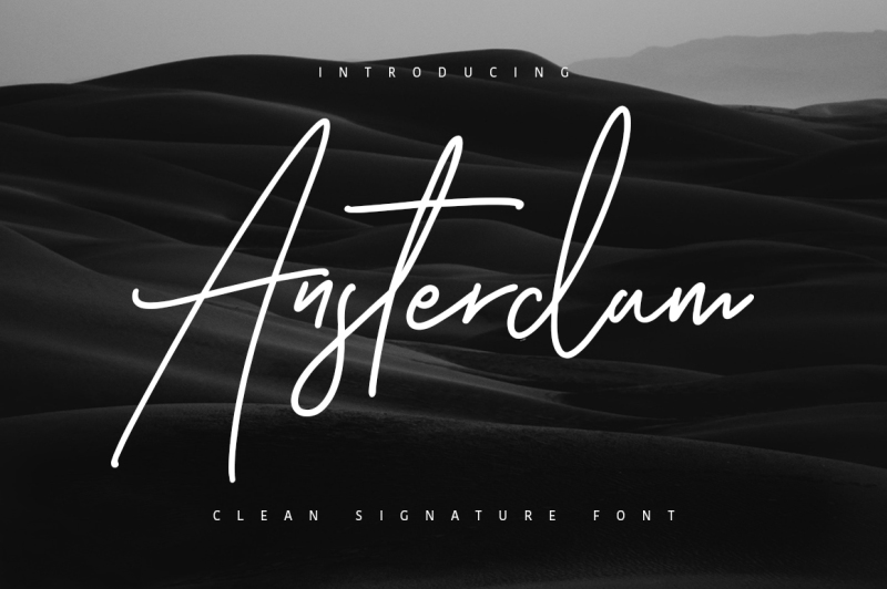 ansterdam-clean-signature-font