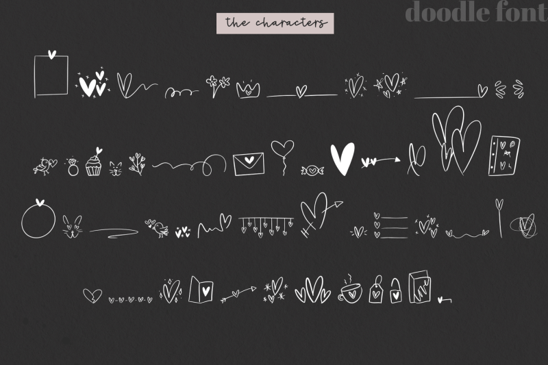 sweetheart-handwritten-script-bonus-doodles