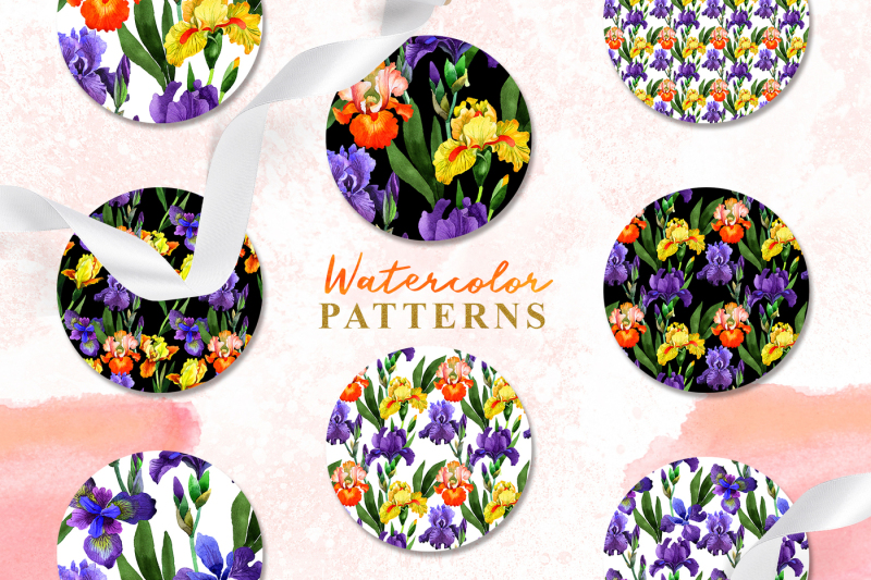 yellow-irises-watercolor-png