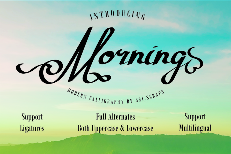 morning-typeface