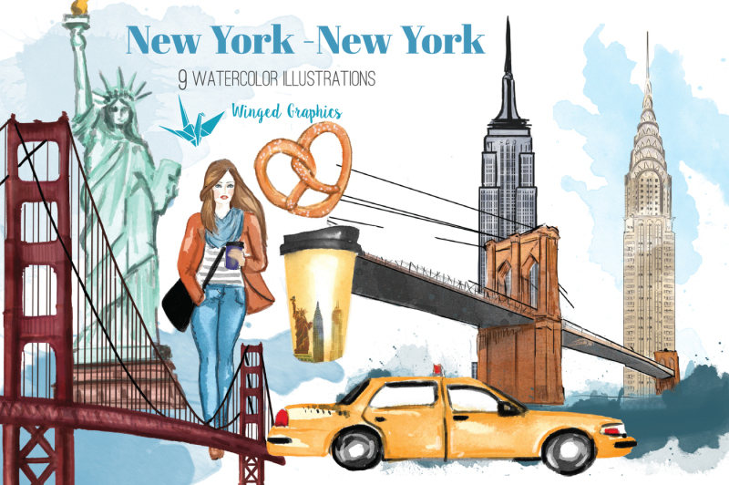 new-york-watercolor-illustrations-nbsp