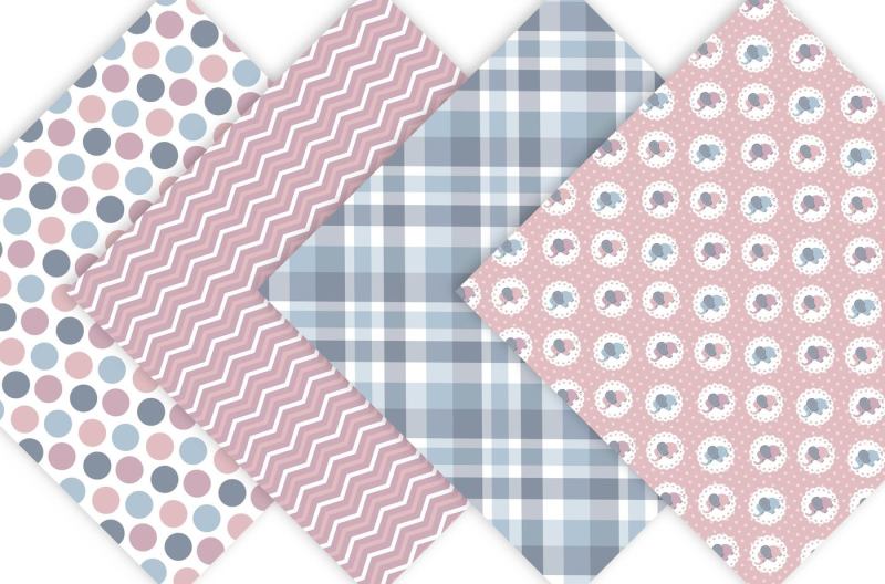 baby-elephant-digital-paper-patterns-in-pink-and-grey