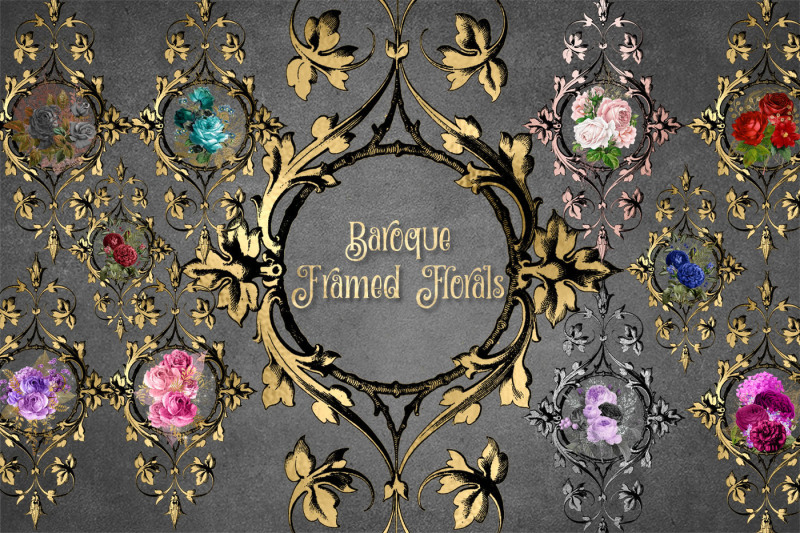 baroque-framed-floral-clipart