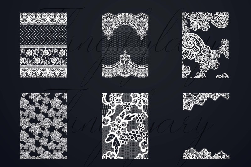 27 White Lace Border Frame Overlay Images A4 Size By ArtInsider ...